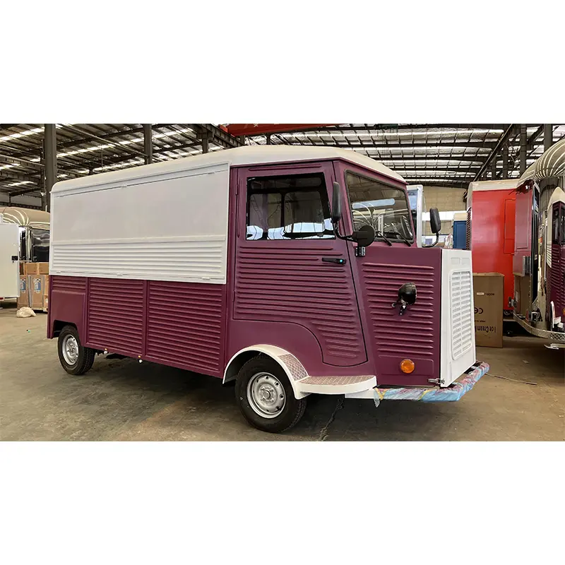 Vintage H-Van стиліндегі азық-түлік жүк көлігі